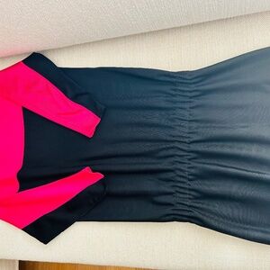 Dress by Ralph Lauren combination silk and viscose ,size 10